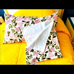 Handcrafted French Cotton Floral Pillow Cases, Set of 2